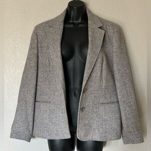 Vintage Pitlochry Pure New Wool Made In Scotland Gray Blazer Sz 20